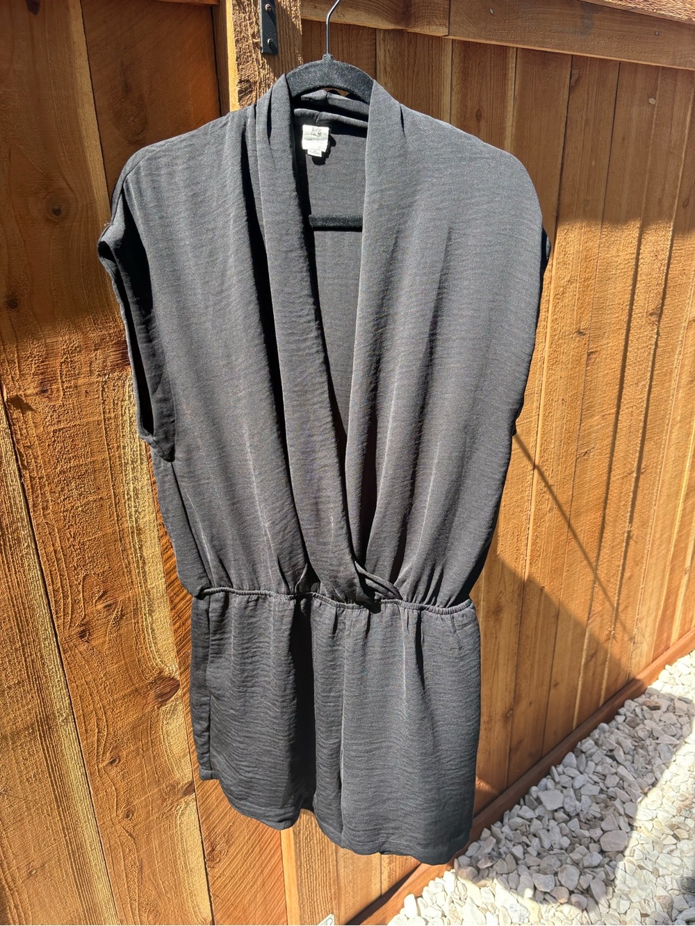 FLAWLESS Charcoal Gray Sleeveless Romper